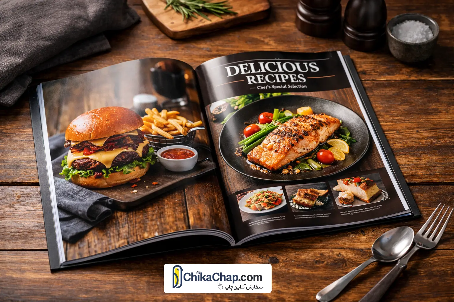 چاپ دیجیتال مجله با کیفیت عالی + چاپ فوری و تیراژ پایین | چیکاچاپ